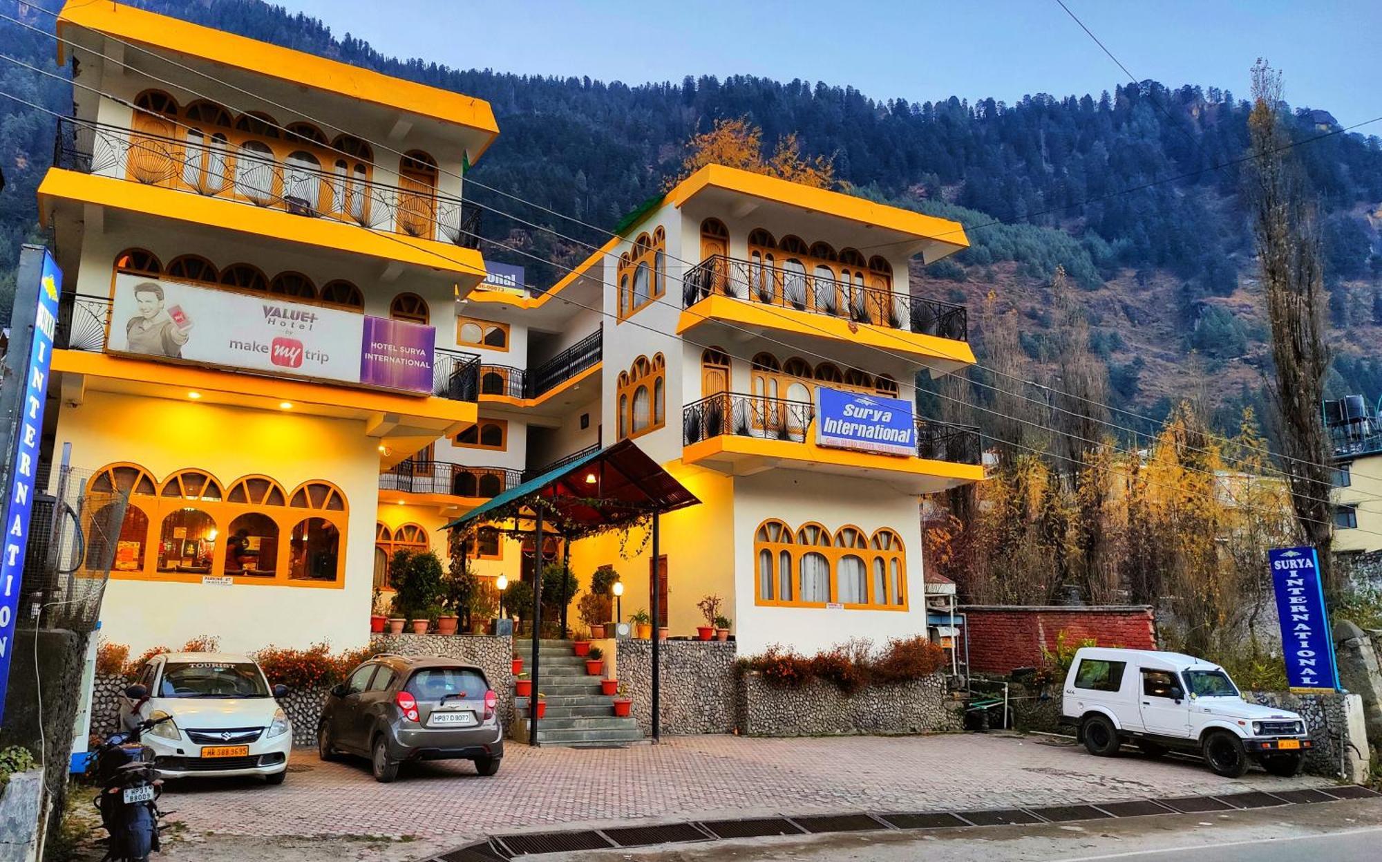 Surya International Hotel Manali Near Mall Road Esterno foto